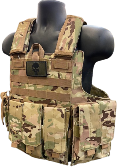Deluxe Heavy Duty Plate Carrier with Ammo Pouches - Black – Green Papa  Tactical